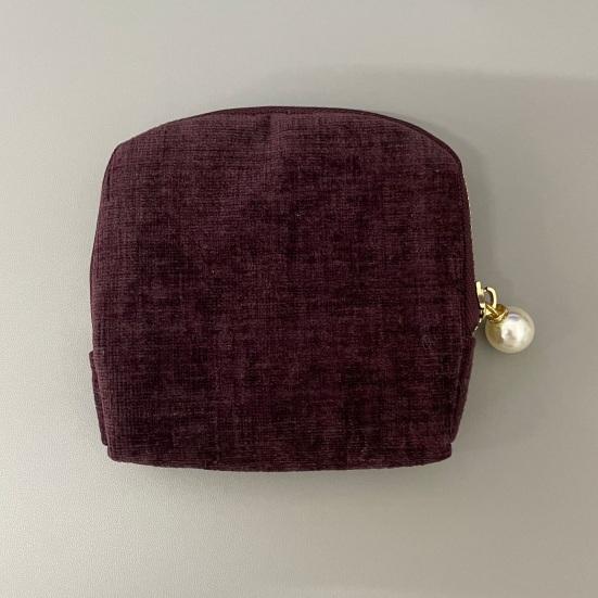 Travel Jewelry Organizer Case Portable Watch Earring Necklace Bracelet Bangle Ring Storage Bag Velvet Zipper Jewelry Pouch with Pockets