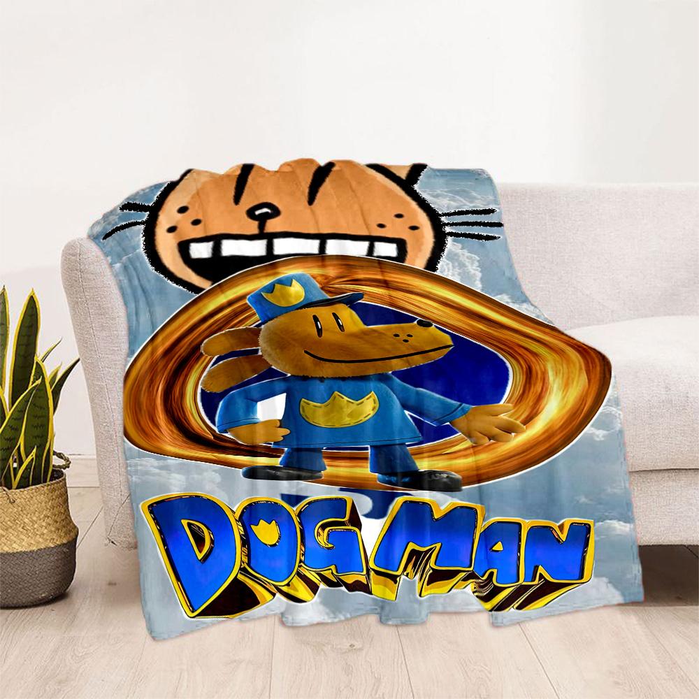 Dog Man Theme Blankets are suitable for living rooms,making them an ideal choice for outdoor travel and gifts.