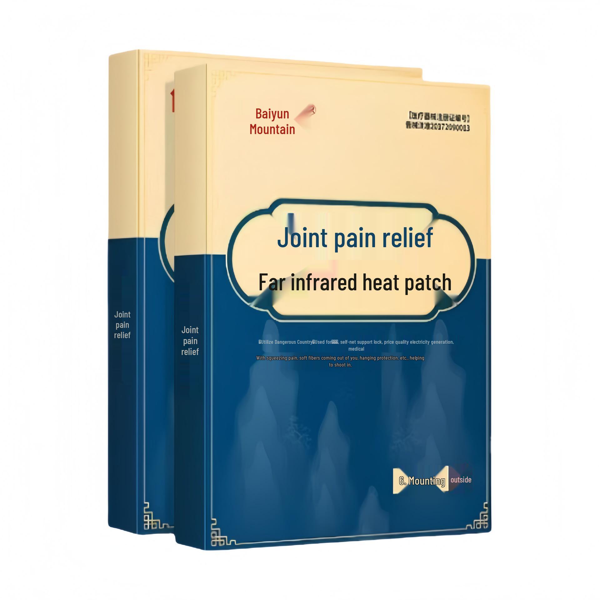 Baiyun Mountain Joint & Shoulder Pain Relief Heat Patch 6 Patches/Box