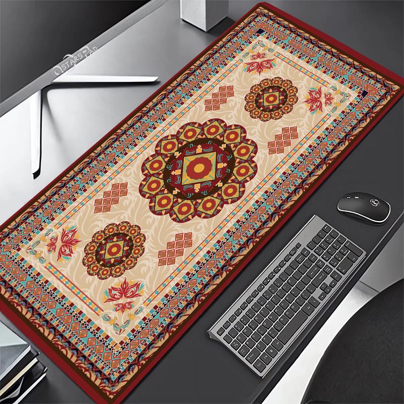 Persian Carpet Mouse Mat xcm Computer Large Mousepad Flower Office Rubber Mat Nonslip Table Pads x Notebook Computer De