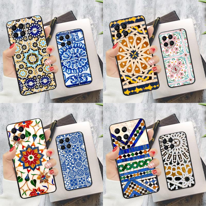 Moroccan Tile Case For Samsung Galaxy M20 M15 M55 M31s M51 M21 M11 M13 M33 M53 M52 M32 M12 M14 M34 M54