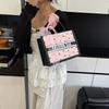 Large capacity fashion commuter new tote bag women's bow sweet casual niche design handbag