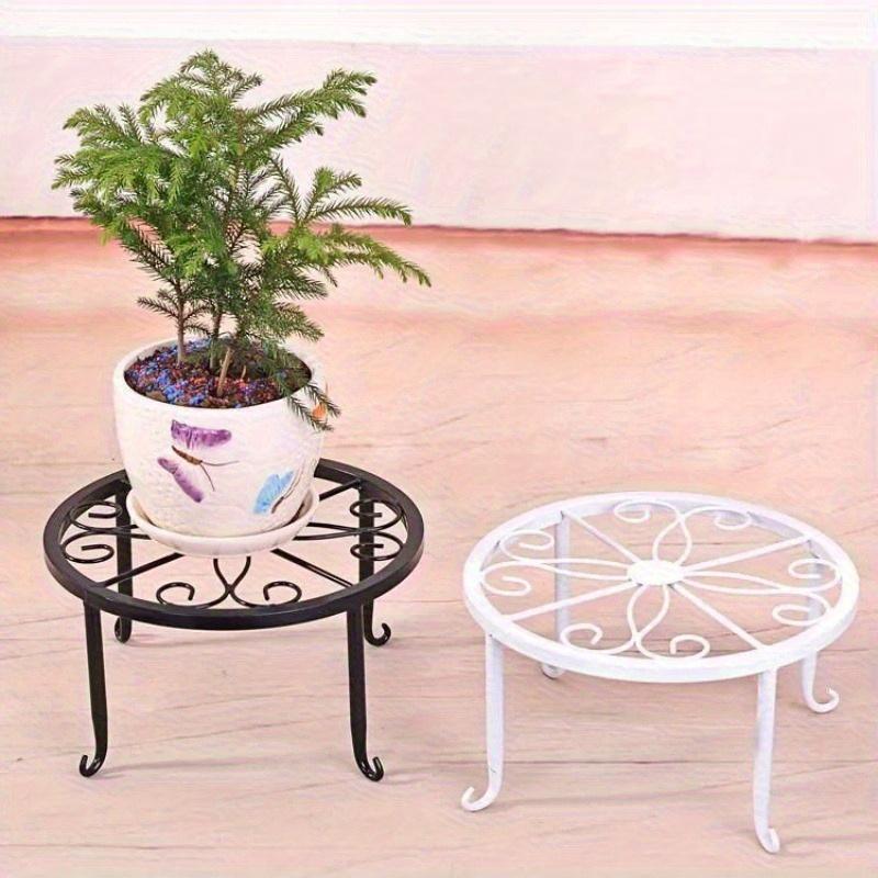 Tall Plant Stand Metal Flower Pot Holder Heavy Duty Cast Iron Plant Stand, Tall Vintage Flower Pot Holder Indoor Outdoor Plant