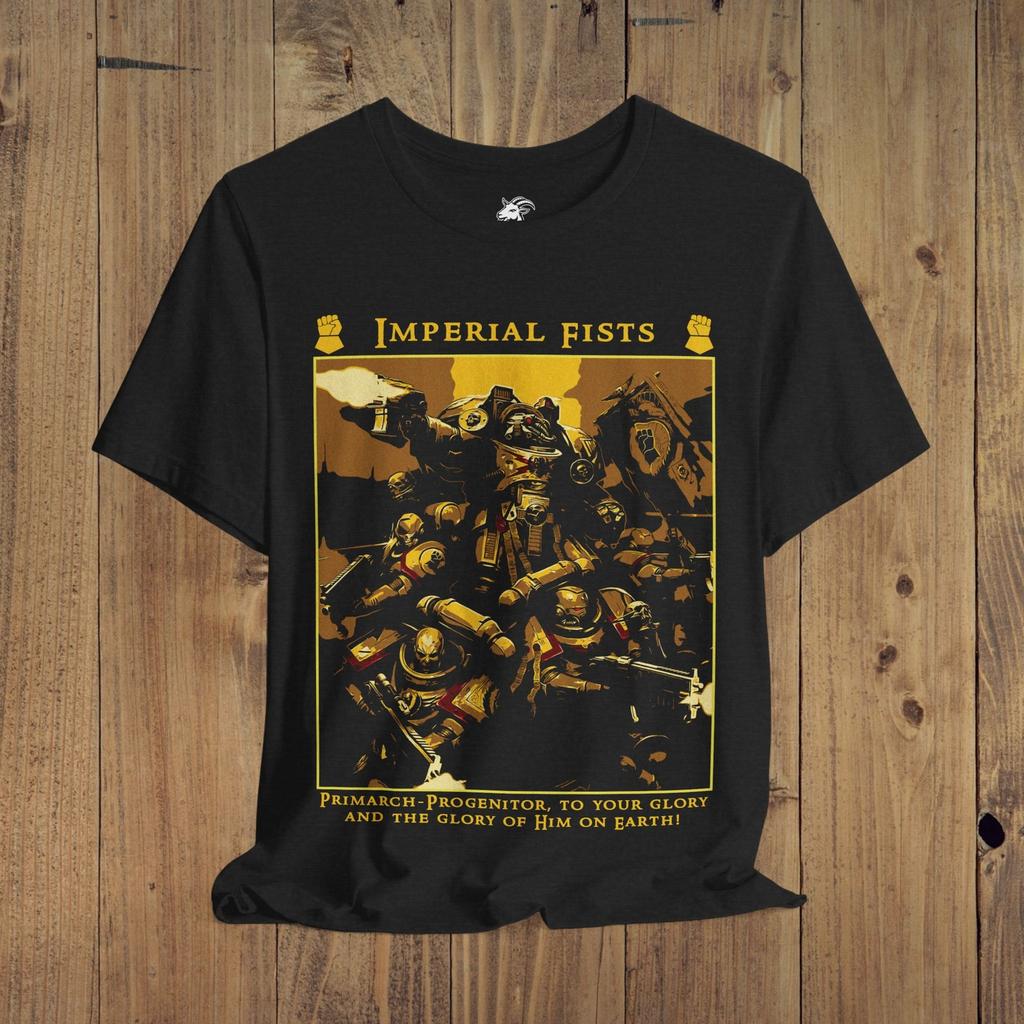 Teen Girl's Cotton T-shirt Summer Casual Graphic Tee Short Sleeve Imperial Fists T-Shirt, Warhammer40k, Unisex S-3XL