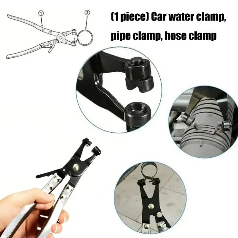 Hose Pipe Clamp Clip Pliers Automobile Water Coolant Hose Clips Rotation Jaw Locking Hose Plier Tool for Car Fuels Oil