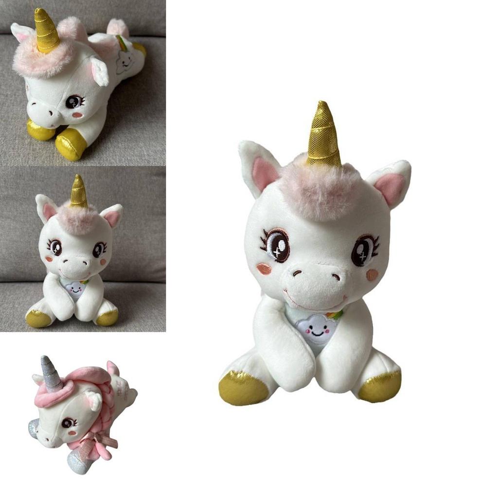 Cute Unicorn Plush Toy Doll With Soft Short Fur Perfect For Sleeping And Cuddling Ideal Gift For Kids 20cm Sitting Style