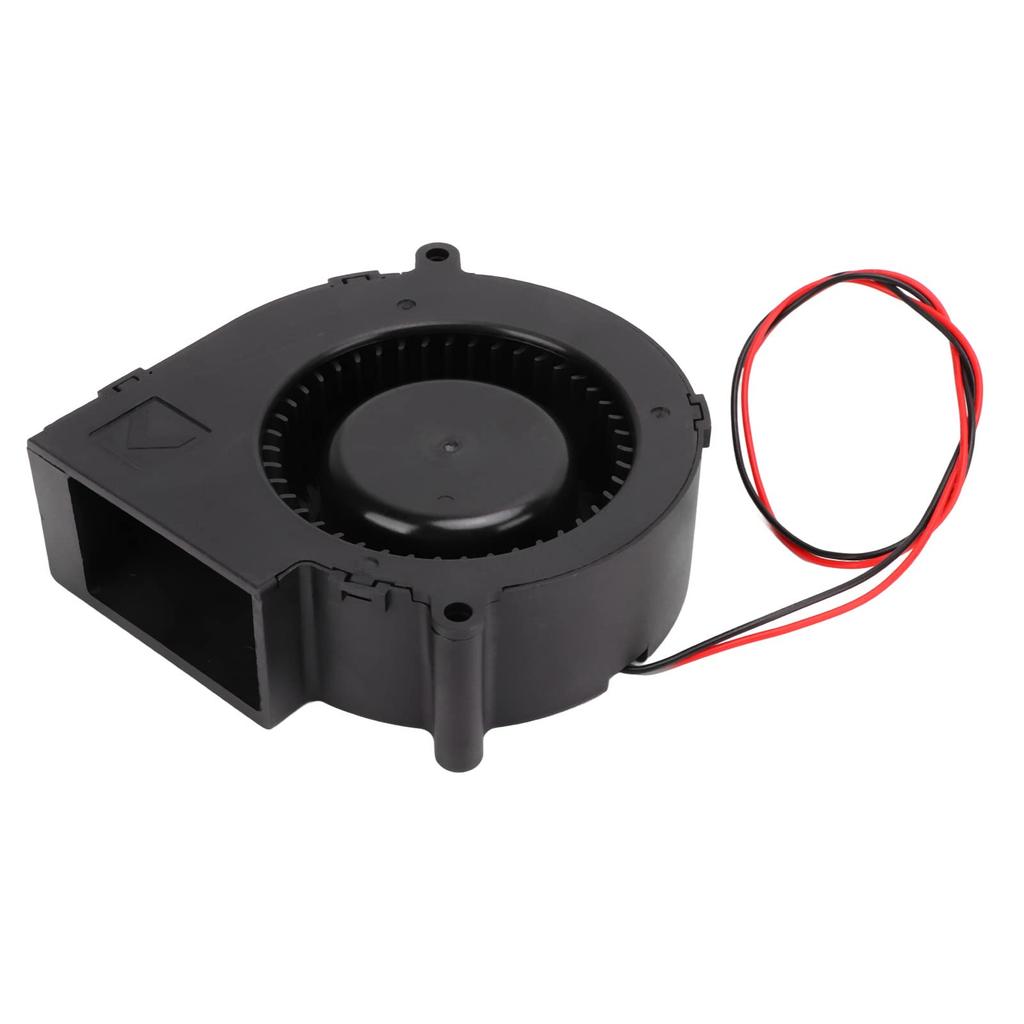 Cooling Blower Fan, DC12V 2.7A Blower Fan 4500RPM 37.39CFM Brushless Cooling Fan with 2 Ball Bearings DC Centrifugal Fan for Mini Radiator, for