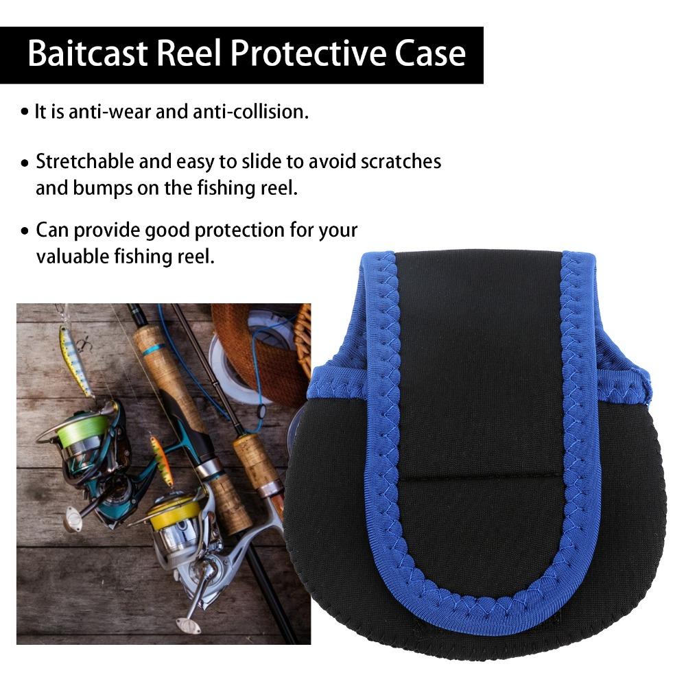12*10.5cm Baitcast Reel Pouch Lightweight Reel Storage Bag Baitcasting Reel Cover Outdoor Use