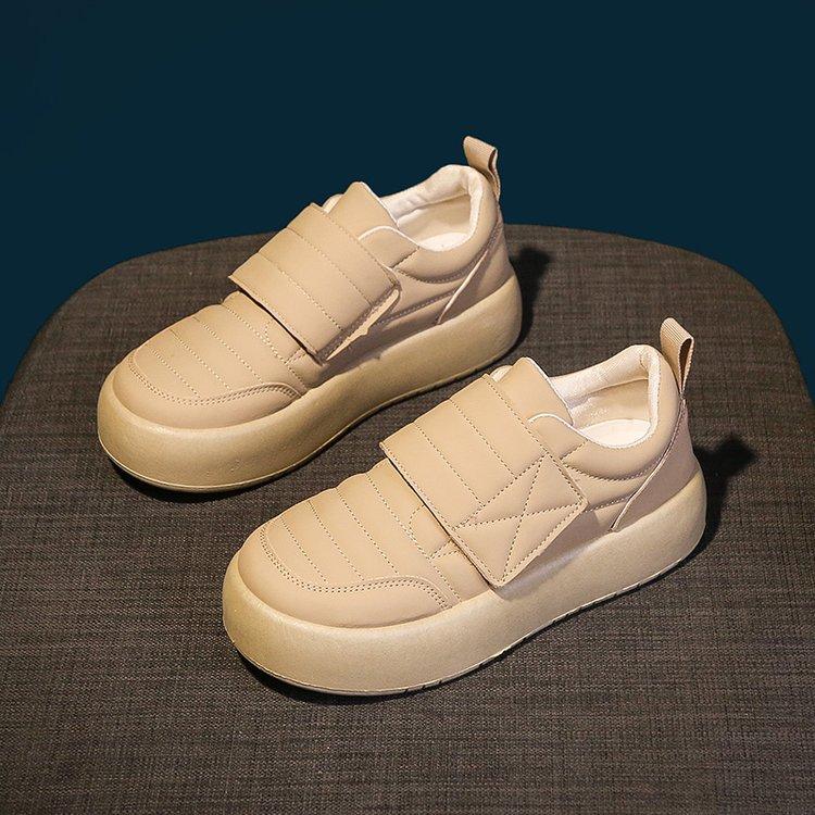 Summer round head platform casual single shoes women's autumn new middle school student trend