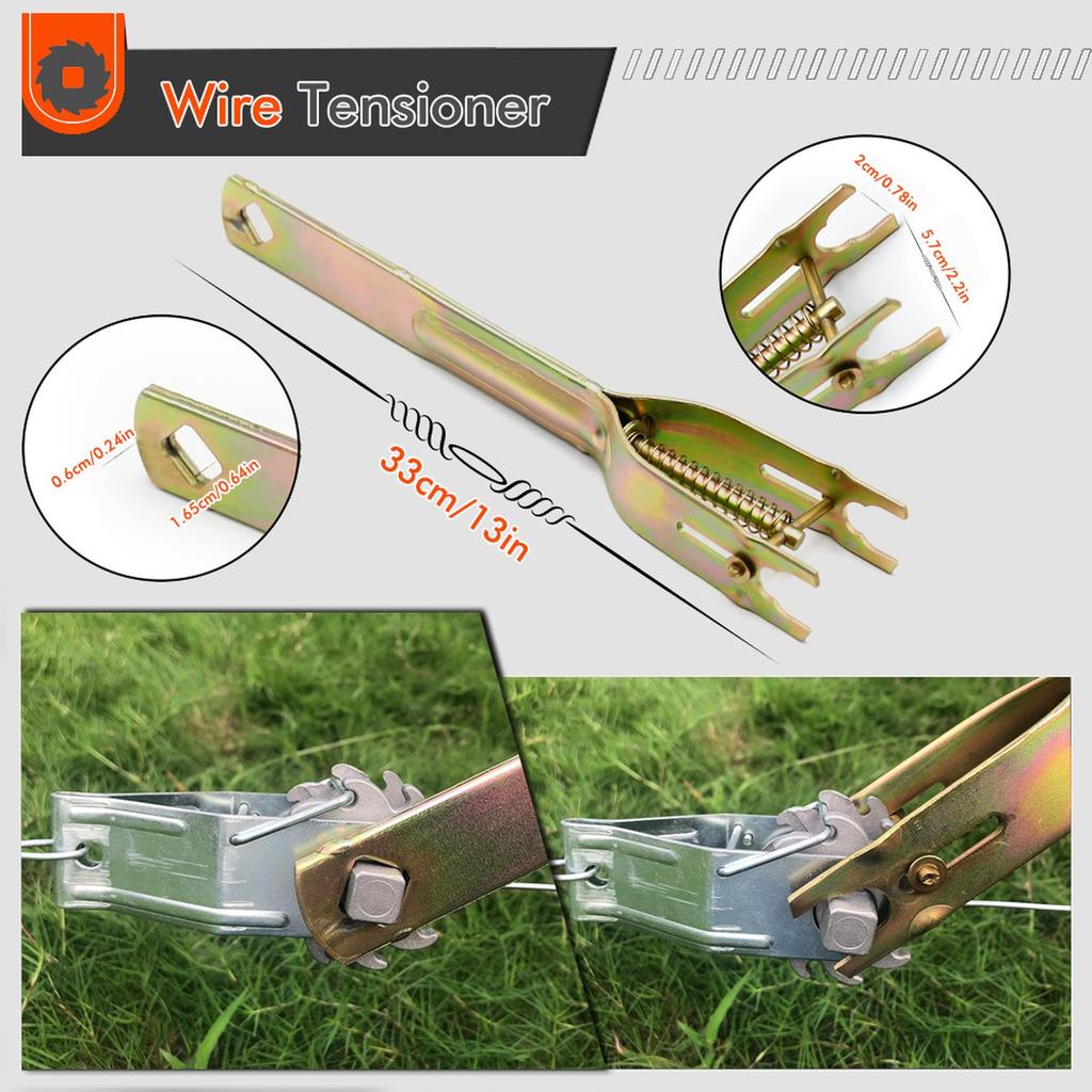 Handle Electric Fence Tightener Ratchet Wire Strainer Handle for Agricultural Fence Strainer Tool
