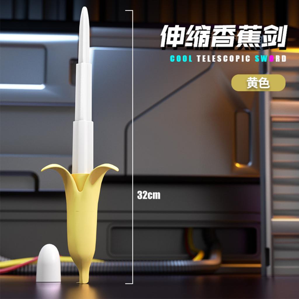 3D Retractable Sword Banana Sword Children's Stress Reducing Small Sword Toys