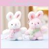 Adorable Plush Rabbit Doll Soft Cute Keychain Perfect Girls Gift For Bags Accessories