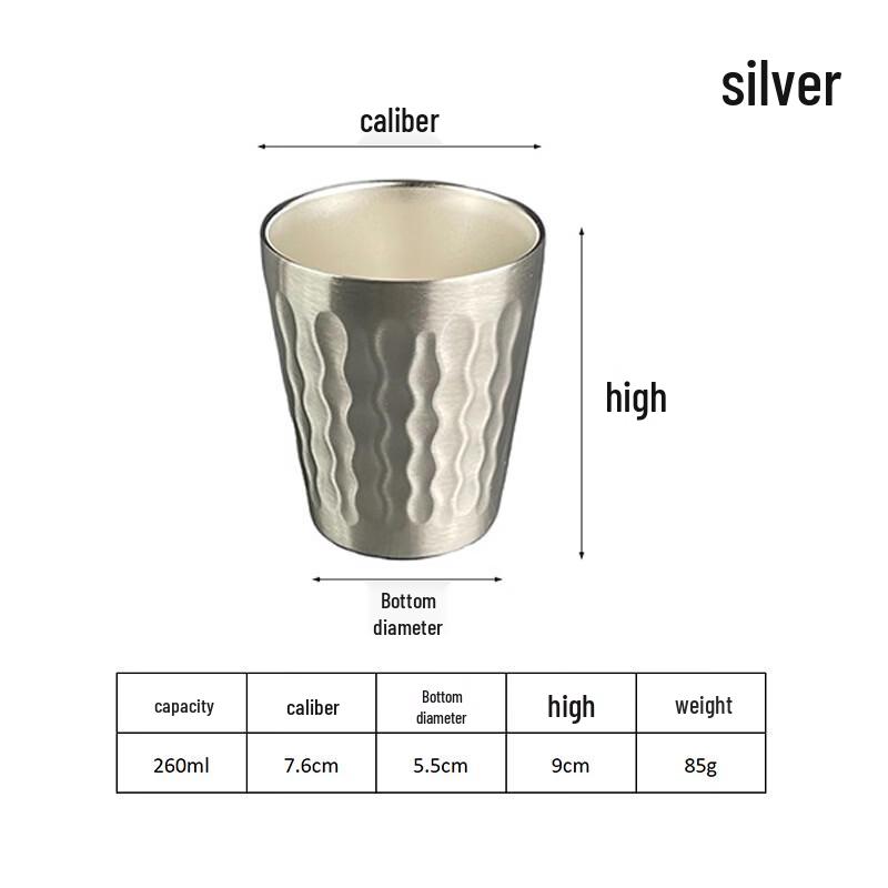 De ou Starlight 304 Stainless Steel Double-Wall Thermal Mug