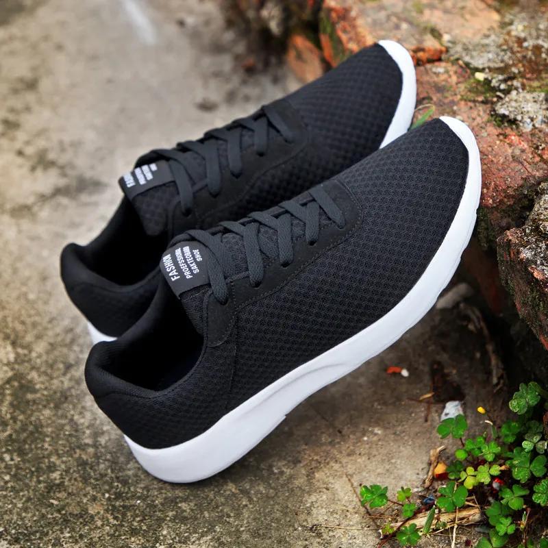 

Fashion Women s Shoes 2024 Black Comfortable Breathable Walking Shoes Men s Casual Sports Shoes Flat Bottom Comfortable Training Boat 36 чёрный