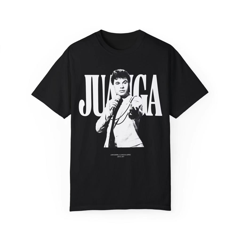 T-Shirt Vintage Uomo Donna con Stampa Grafica di Juan Gabriel Moda Harajuku Comoda Girocollo Manica Corta Abbigliamento Casual