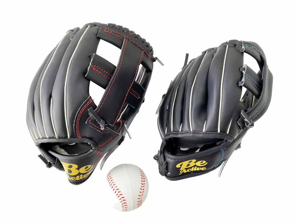 Parent-Child Catch Glove Set, Right-Handed Thrower, with Ball, Adult Size 10.5 inches, Child Size 9 inches (6523)