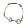 Adjustable Love Beaded Bracelet With Alloy Heart Charm And Eco Friendly Resin Beads For Women Girls Jewelry Gift