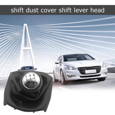 For PEUGEOT 207 307 406 5 Speed Gear Shift Knob Shifter Boot Shift Dust Cover For CITROEN C3 C5 Shift Lever Car Accessories
