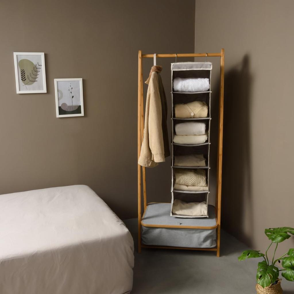 GUDEE Hanging Storage 6 30cm ALFIO Closet Organizer Rack, Tiers, Wide,