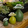 3-piece Set of Cute Big-mouthed Frogs, Creative Animal Decorative Ornaments, Resin Statues, Indoor and Outdoor Home Garden Multi-functional Decorative