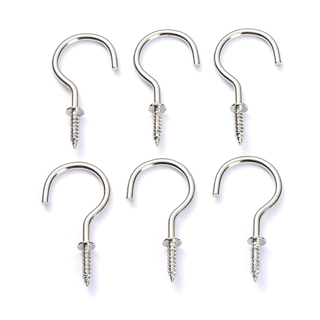 Bulk Pack of 100 Eye Screw Ceiling Hooks Small Screw Hooks Mini Screw for Wood Screw in Hooks for Art Decorations Key