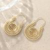 Bohemian Retro Spiral Earrings for Women Hammer Spiral Design for Daily Wear Party Perfect for Giving To Friends