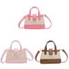 Cute Girls' Bucket Crossbody Bag Pu Material Breathable Summer Baby Outing Accessory Handbag
