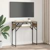 Artisan Oak Console Table 75 x 30 x 75 cm Engineered Wood
