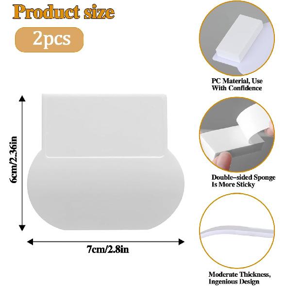 Toilet Seat Lifter,2 Pack Self Adhesive Toilet Cover Lifter Sticky Toilet Lid Raise Lifter Handle Avoid Touching Toilet Lid Handle Toilet Lift Tools