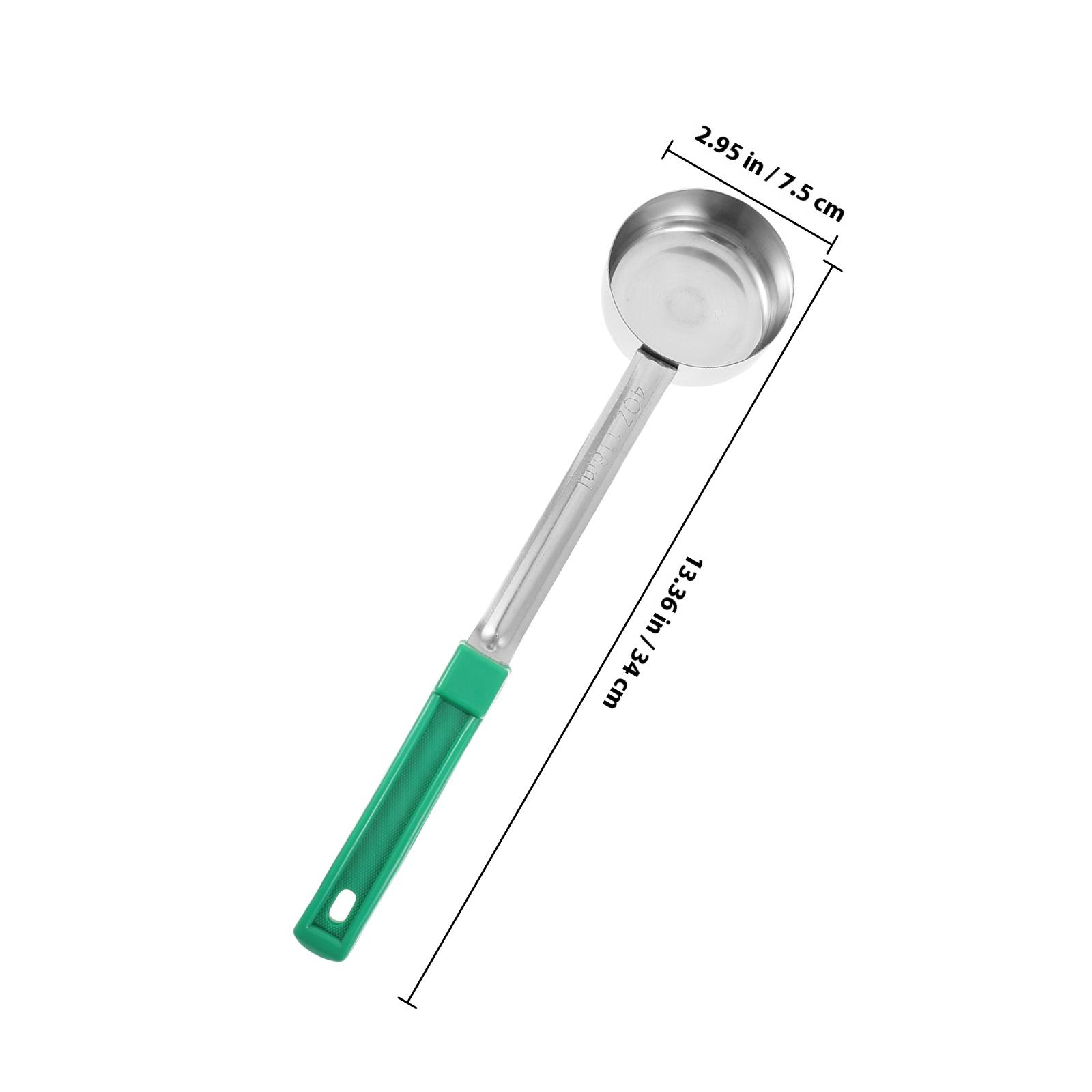 

Long Portion Control Spoon Ladle For Sauce Serving Practical Kitchen Tool Portion Ladle Sturdy Serving Spoon зелений