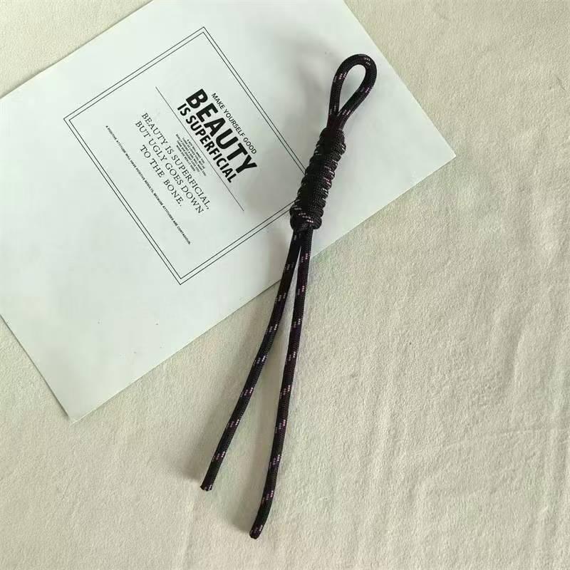 Colorful Trendy Miu Style Polyester/Nylon Braided Rope Pendant with Knotting for Bags