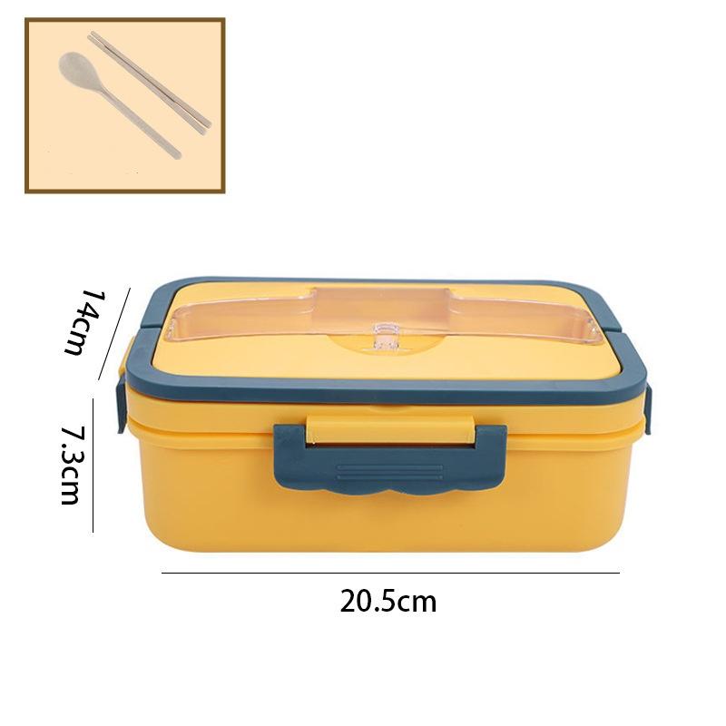 1200ml Large Capacity Lunch Box Portable Wheat Straw Bento Box Leak-proof Food Storage Container for Kids Back To School Camping