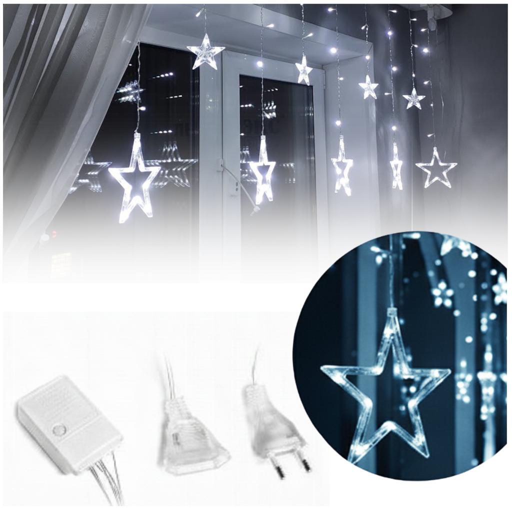 LED light curtain Christmas tree lights cold white windows garland light 4.1