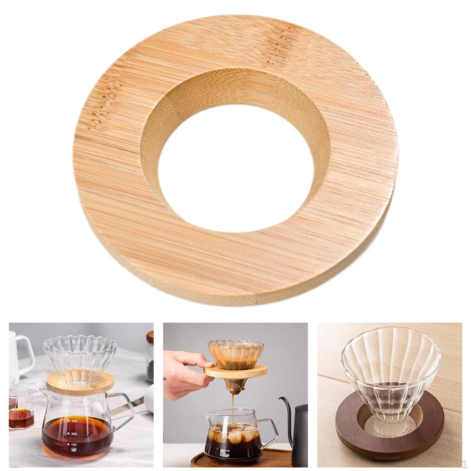 

Подставка для кофеварки с фильтром, держатель для стакана, многофункциональная кофейная станция для кухни Wood