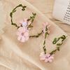 1Pcs Fairy Costume Accessories for Women, Flower Vine Wrap Upper Arm Cuff, Floral Headband, Elf Renaissance Forest Cosplay Decor