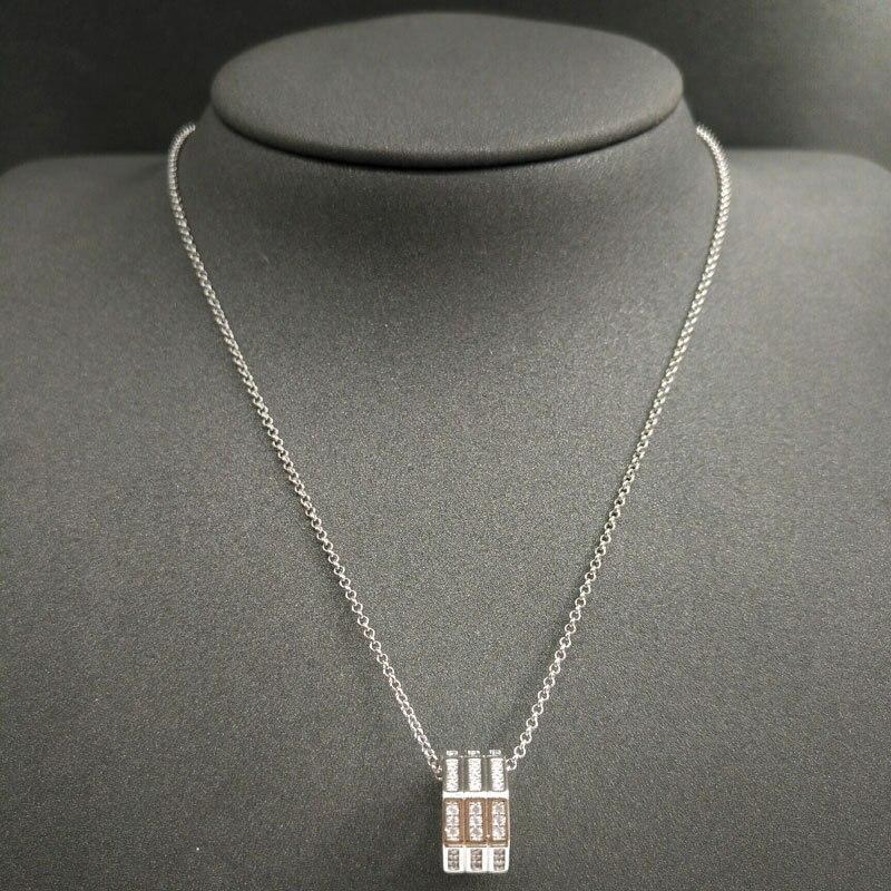 S925 Sterling Silver Necklace August New Octagonal Geometric Necklace Female Banquet Party Jewelry Luxurious Shiny Jewelry