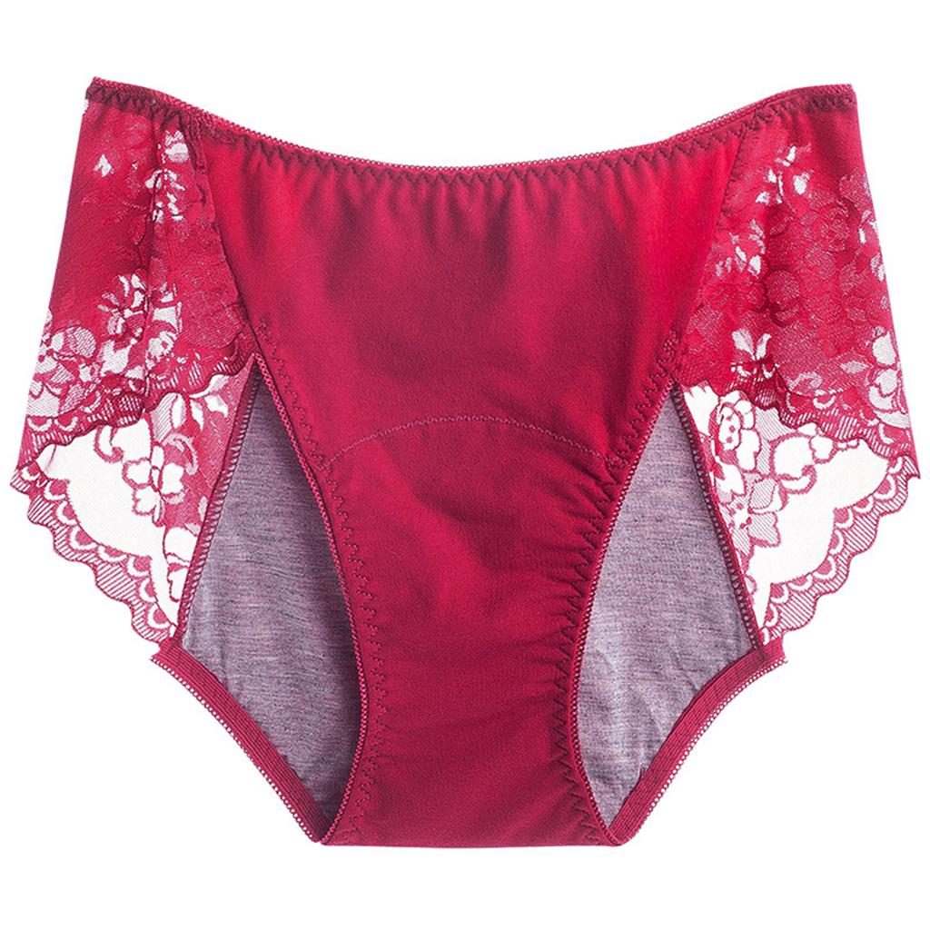 Atmungsaktive Damen-Spitzen-Menstruationshygiene-Hosen