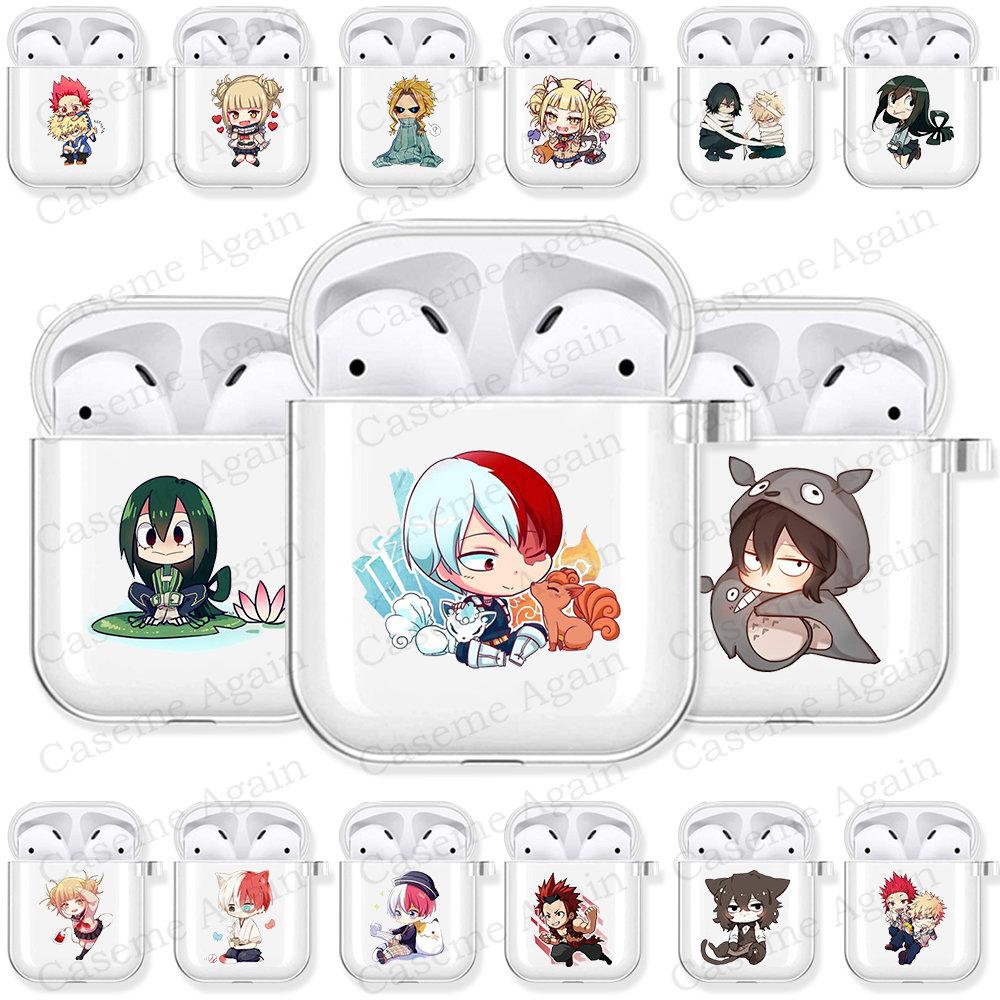 

Япония Аниме Мой герой Академия Прозрачный чехол из ТПУ для Airpods Pro 3 2 1 Midoriya Bakugou Чехол для наушников Bluetooth Чехлы для наушников Airpod
