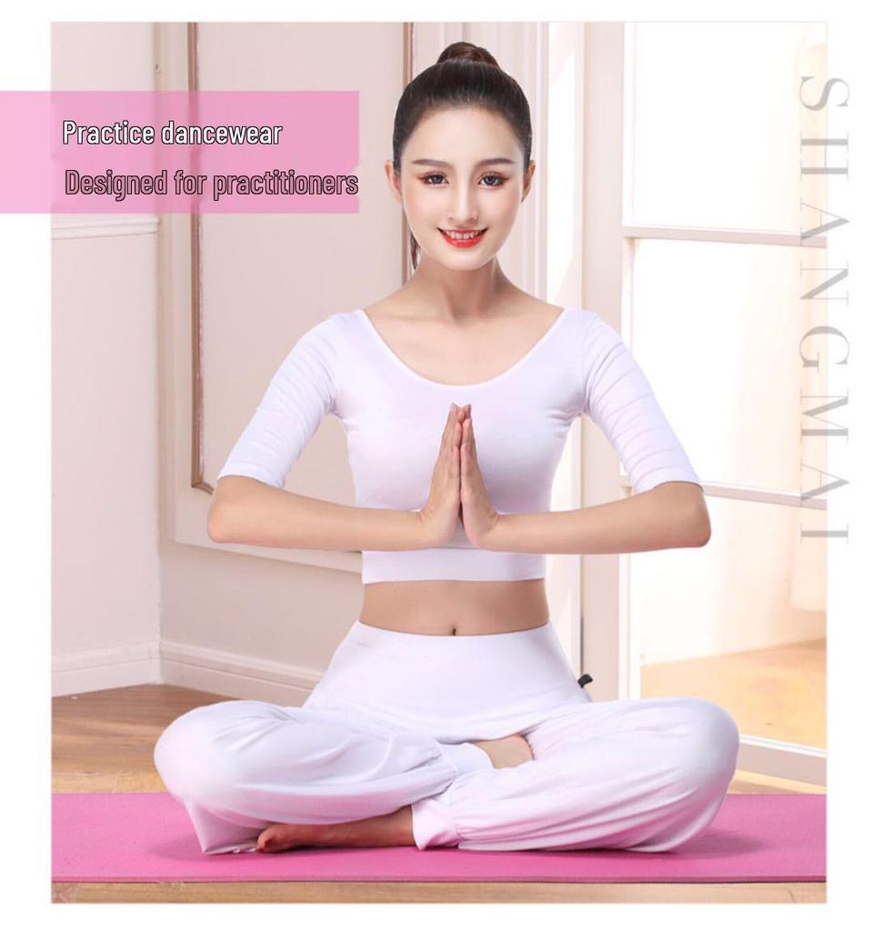Women's Yoga & Dance Modal Pants Set with Chest Pad