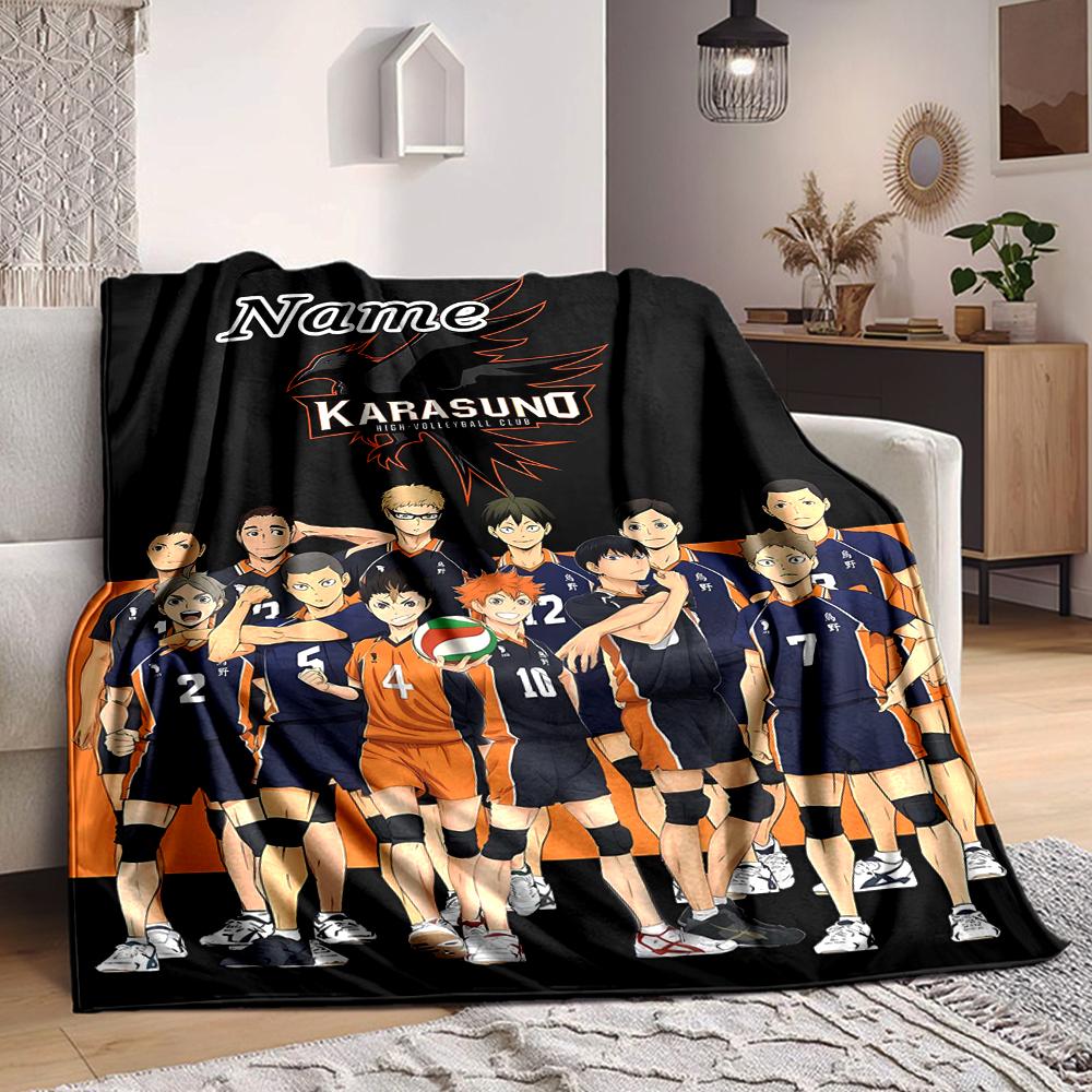 Custom 1pc Volleyball Player Action Blanket, Soft And Comfortable Blanket, Casual Warm, Camping Travel Blanket, Birthday Gift Q91274