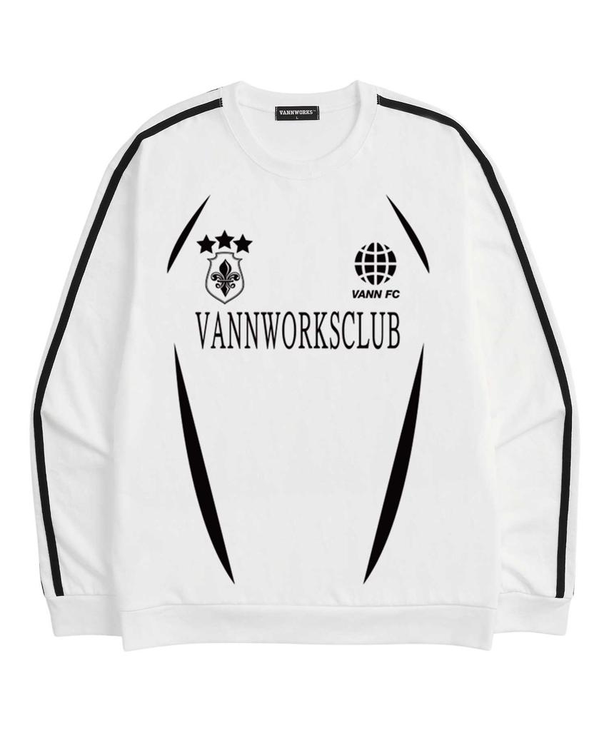 VANNWORKS Jersey Blockcore Unique Sweatshirt (Vls0014) White/Black