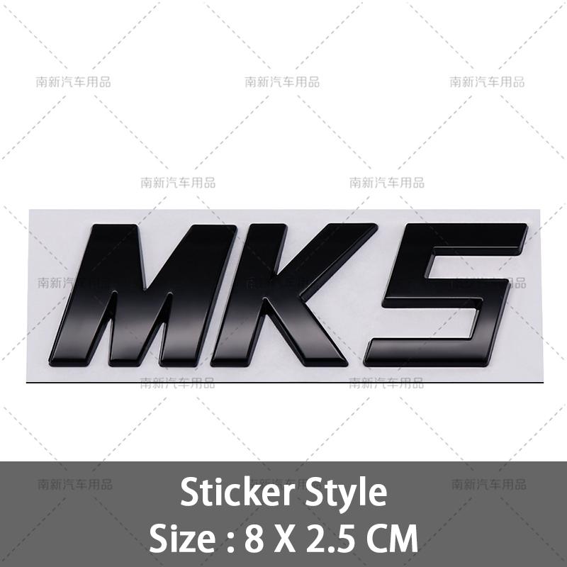 For VW VOLKSWAGEN 2026 New 3D MK5 MK6 Mk7 MK7.5 MK8 Badge Logo Car Rear Trunk Emblem Car Styling For VW Volkswagen Golf MK 5 Mk 