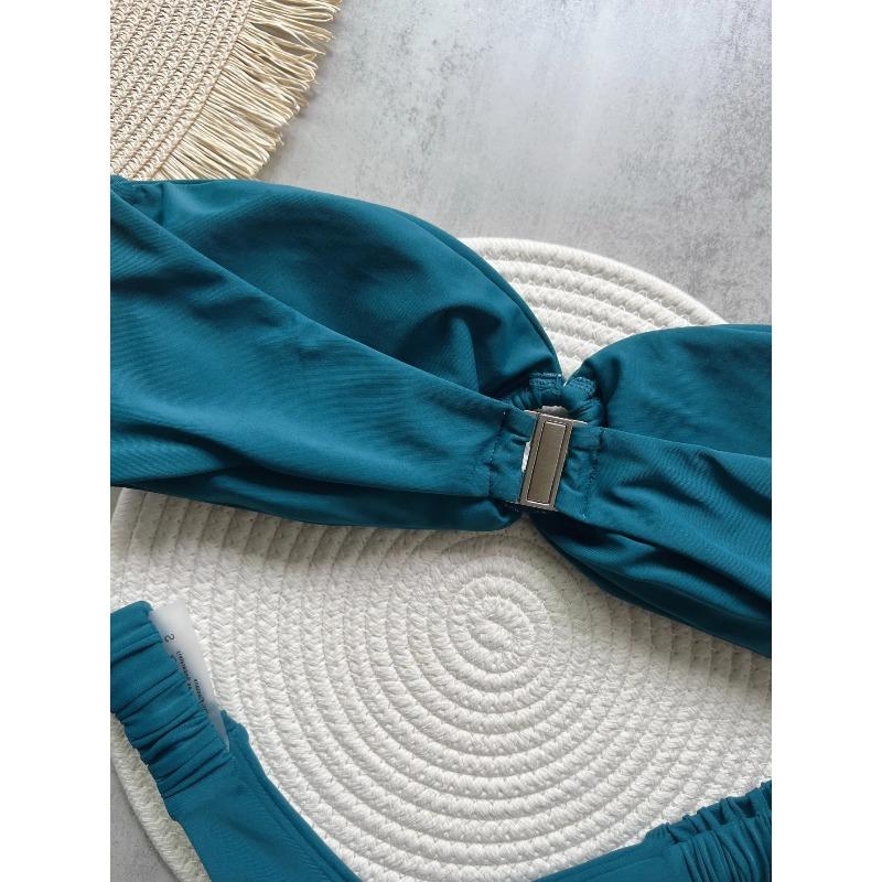 Bikini Micro Push Up Trajes de Baño para Mujer 2026 Sexy Ropa de Baño Femenina Conjunto de Bikini Brasileño Tanga Biquini Trajes de Baño Color Sólido Ropa de Playa