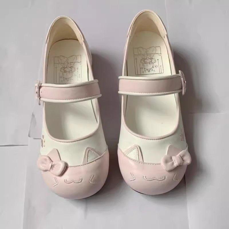 Fashion 2025 Spring Autumn New Confused Kitten Cute Round Head Low Follow Up Shoes Niche Fashion Simple Comfortable Women's Shoes