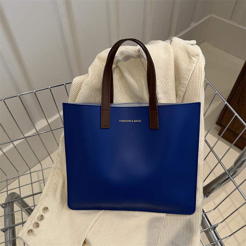 Large Capacity Soft Pu Fashion Shoulder Bag For Women 2024 New Trendy Street Style Tote