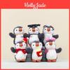 Penguin Plush Toy Keychain With Pp Cotton Filling And Short Plush For Bag Decor