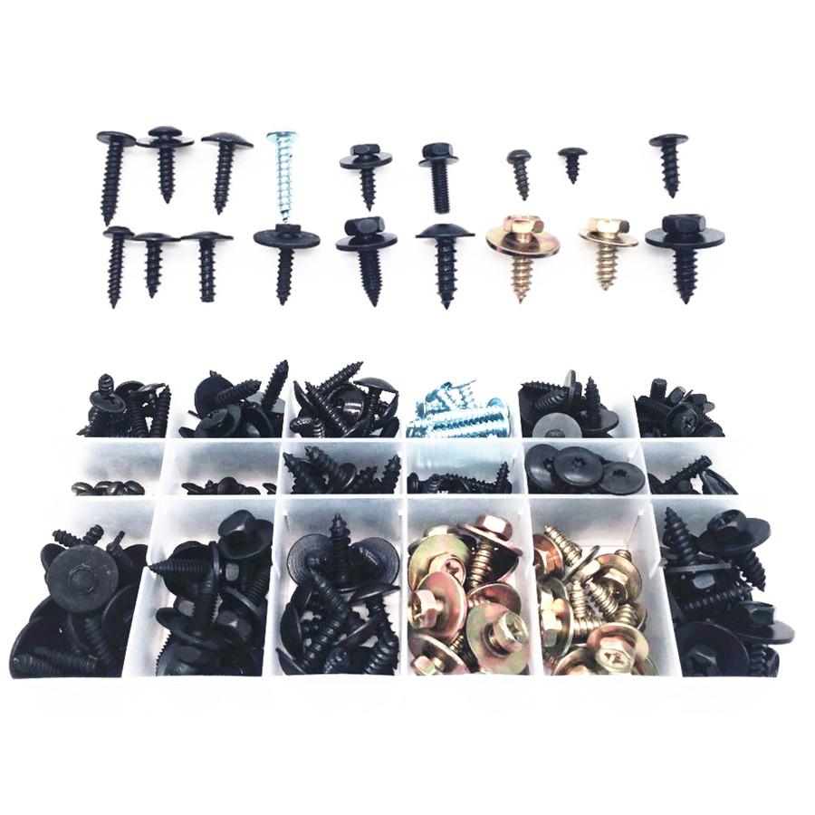 180PCS Car Leaf Board Fender Bumper Self - tapping Screw Fast Wire Screw Metal C