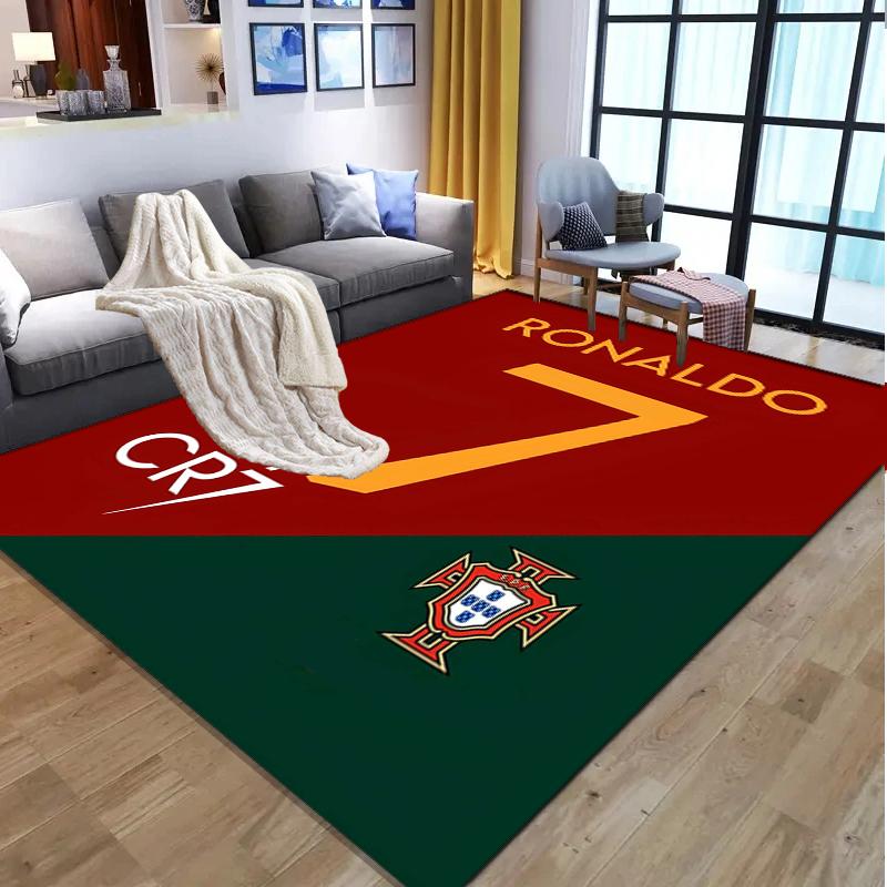 Cristiano Ronaldo Pattern Rug, Indoor/Outdoor Mat, for Picnic, Gameroom, Bedroom, Office, Living Room, Home Decor Carpet, Birthday Gift