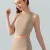Cross-Border Fixed Cup Yoga Beauty Back Vest Sexy Cross Backless Gym Breathable Quick-Drying Tops Running Outerwear