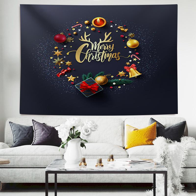 Christmas Balls And Snow Wall Hanging Tapestry Christmas Wall Hanging Tree Wall Hanging Gorgeous Christmas Tree Fireplace Gifts